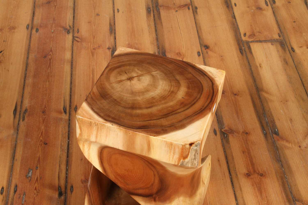 Close-up of Gelung Stool's grain top